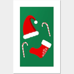 Christmas Pattern Posters and Art